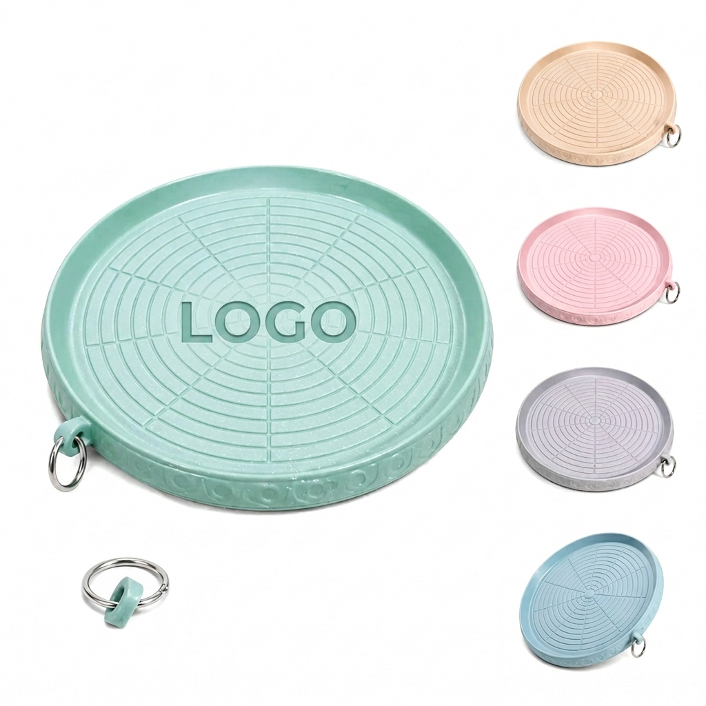 Circular Flexible Silicone Heat Pad with Integrated Hanging Ring