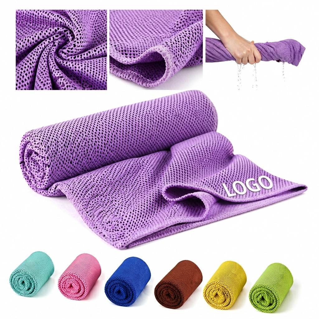 Instant Cooling Microfiber Mesh Towel