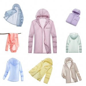 Women's Lightweight Hooded Sun Protection Jacket with Moisture-Wicking Fabric