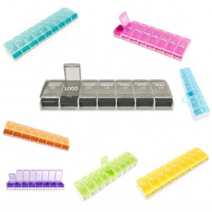 Weekly Routine Pill Manager - 7-Day Color-Coded Organizer Set