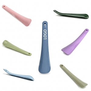 Ergonomic Portable Plastic Shoe Horn with Integrated Hanging Hole