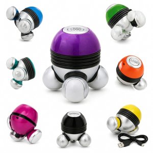 Ergonomic Handheld Vibrating Massager with Integrated Illumination