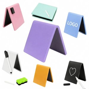 Desktop Acrylic Tent-Style Message Board with Matte Finish