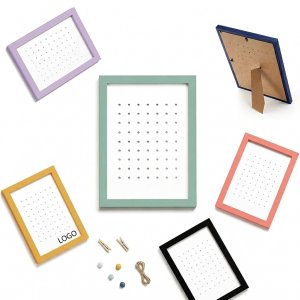 Desktop Perforated Display Frame for Pins and Accessories