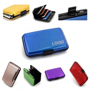 Ribbed Aluminum Shielded Security Card Case