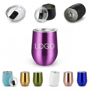 Insulated Stainless Steel Stemless Wine Cup - 12 oz